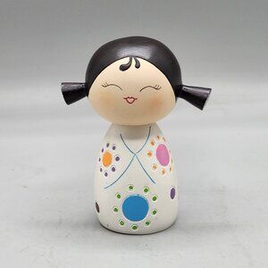 Momiji Message Doll Giggles 2008 Collectable Kokeshi Inspired